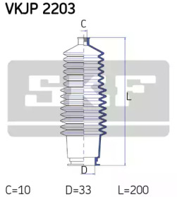 Комплект пыльника SKF VKJP 2203